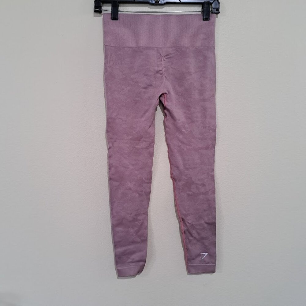 gymshark pink camo women's small leggings